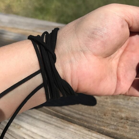 Tie Wrap Bracelet Cuff Yoga Boho Cord - Picture 4 of 6